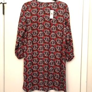 NWT Loft Long Sleeve Floral Dress, XSmall